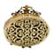Hello Honey® 6.5" Distressed Pewter Mantel Clock